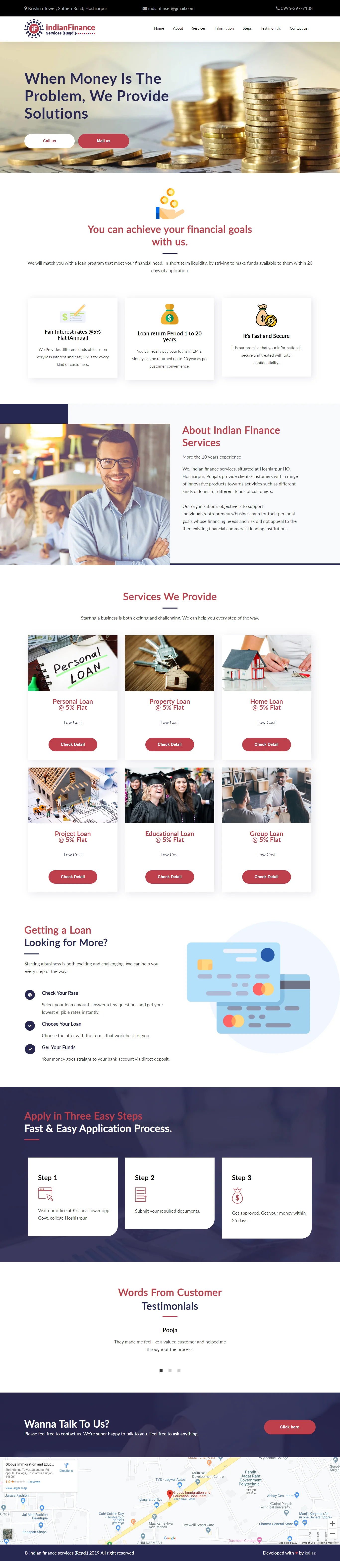 indian finance services website